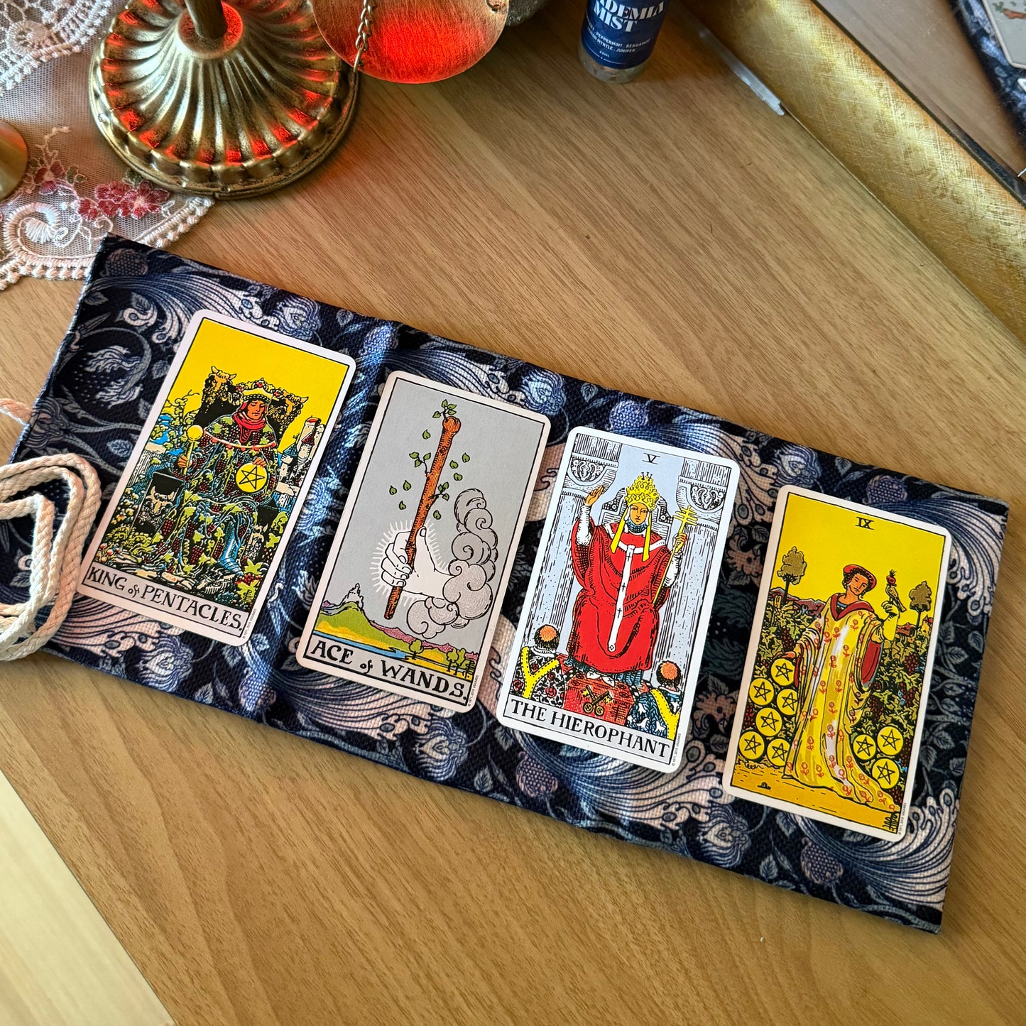 Tarot Pouch | Midnight Peacock