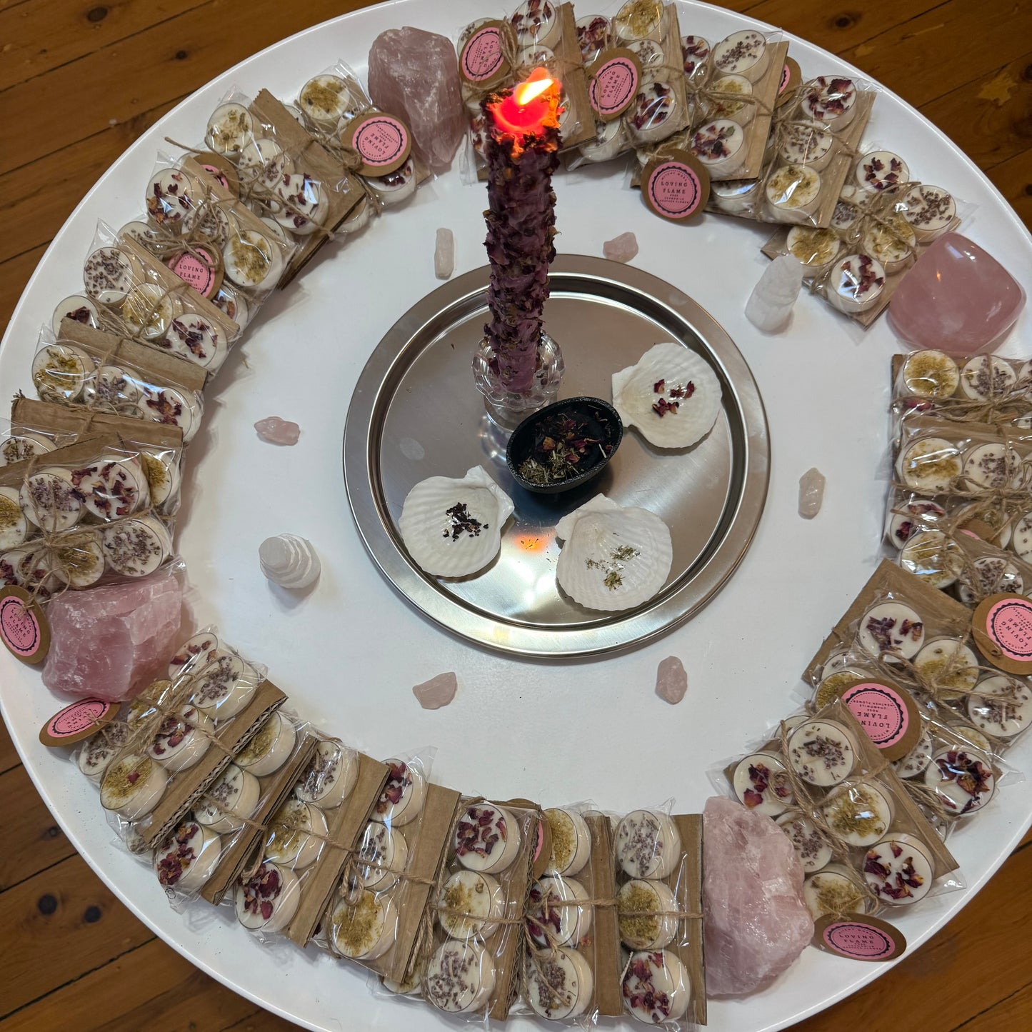 Loving Flame Dressed Tealights - 6 Pack