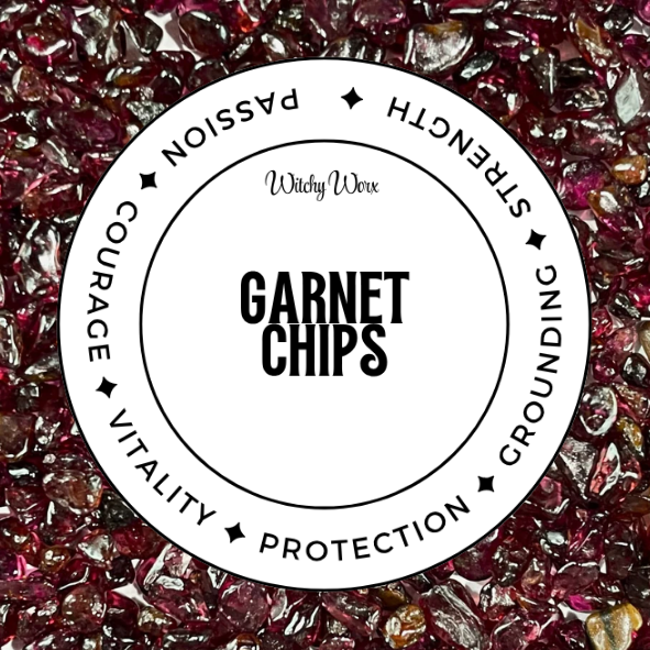 Garnet Crystal Chips