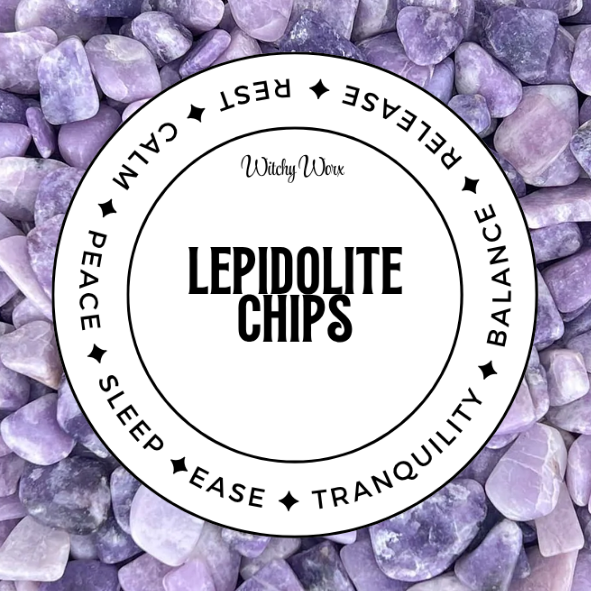 Lepidolite Crystal Chips