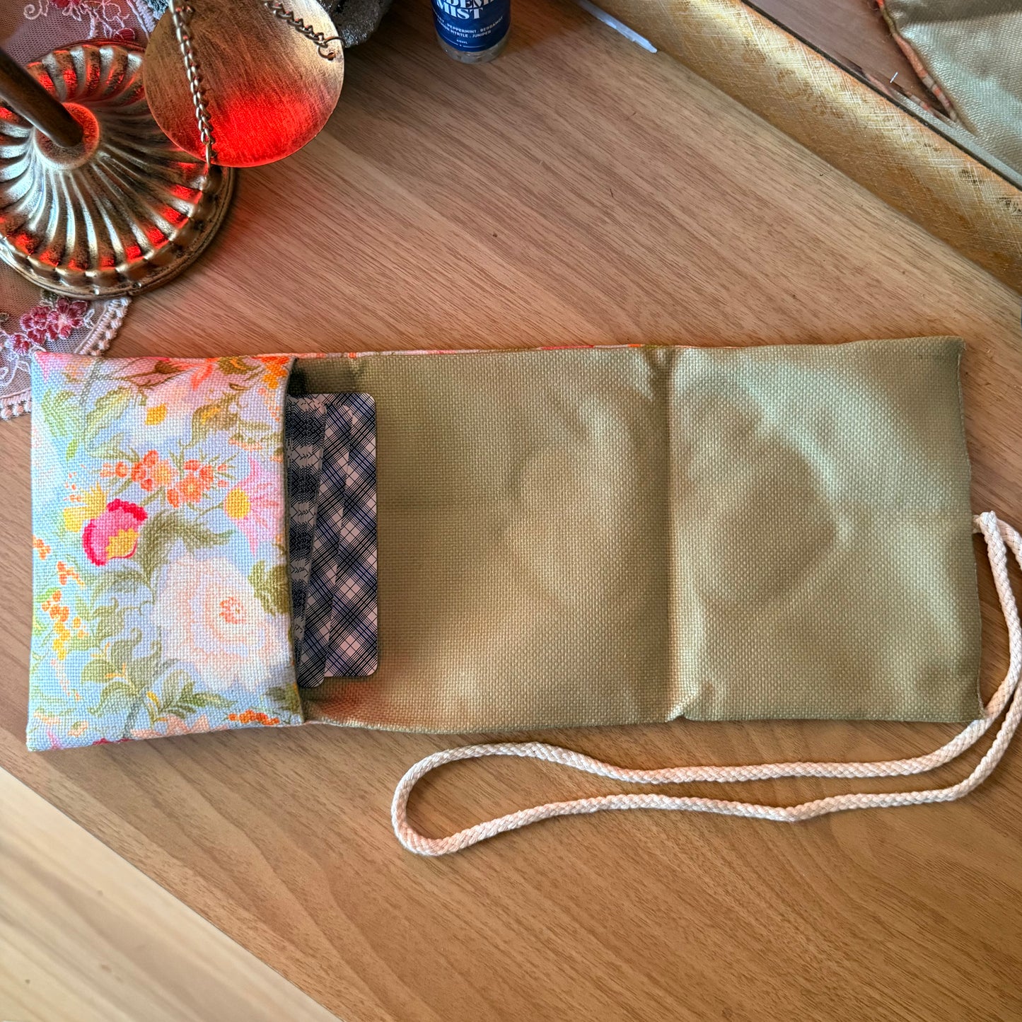 Tarot Pouch | Floral Green