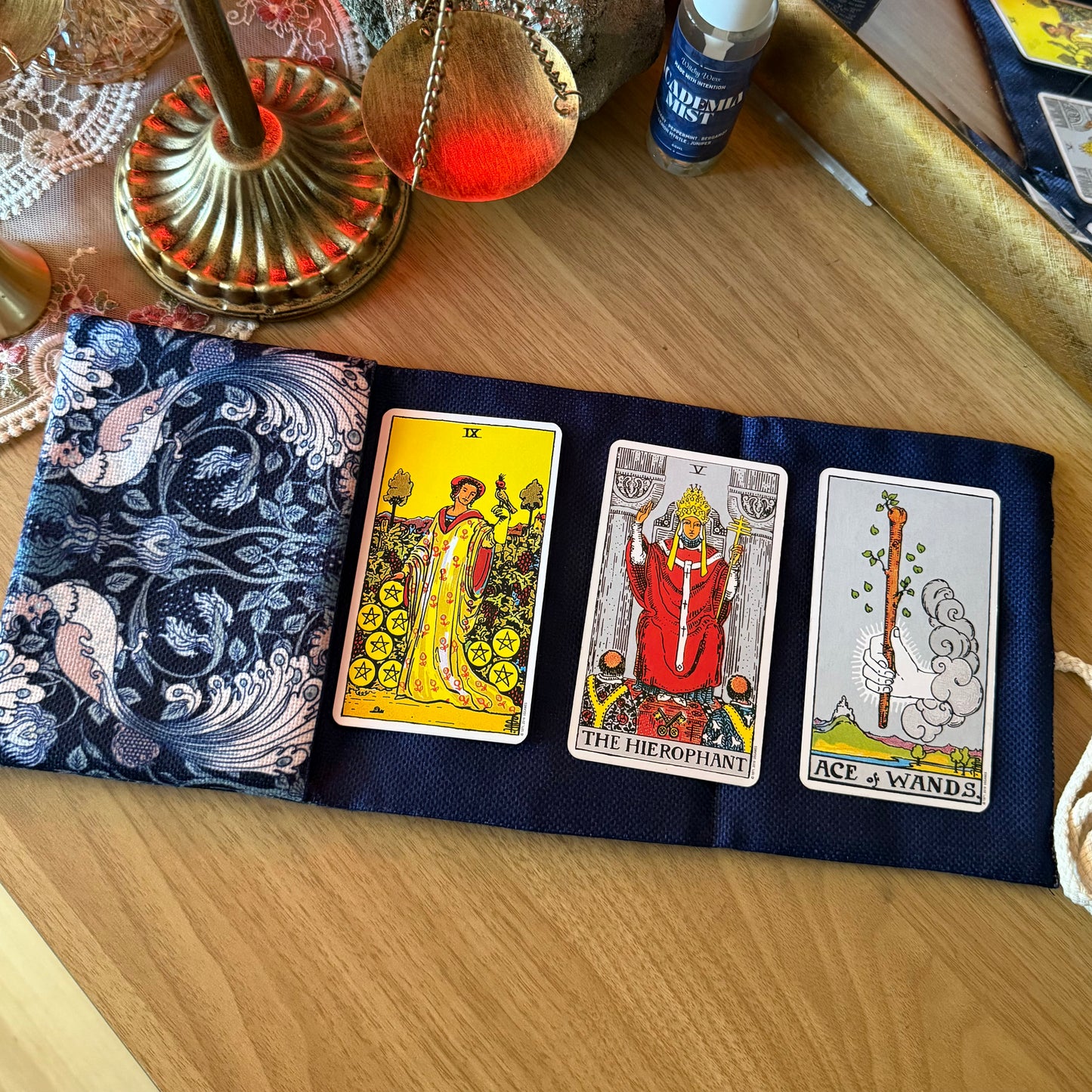 Tarot Pouch | Midnight Peacock