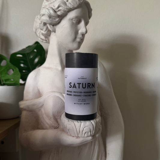 Saturn Planetary Candle