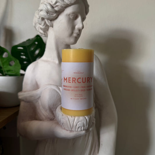Mercury Planetary Candle