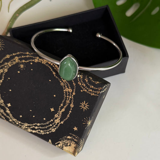 The Eden Cuff Bracelet | Green Aventurine