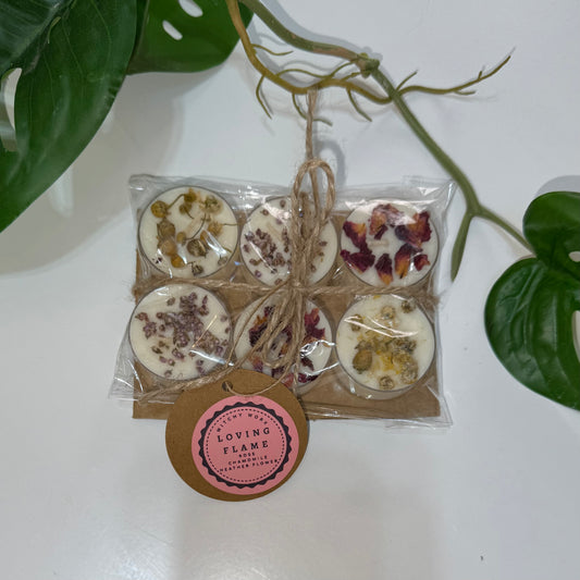 Loving Flame Dressed Tealights - 6 Pack