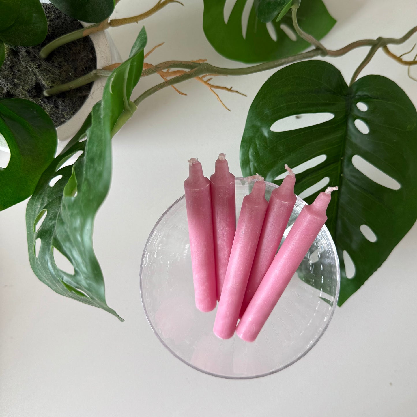 5pk Wish Candles - Pink