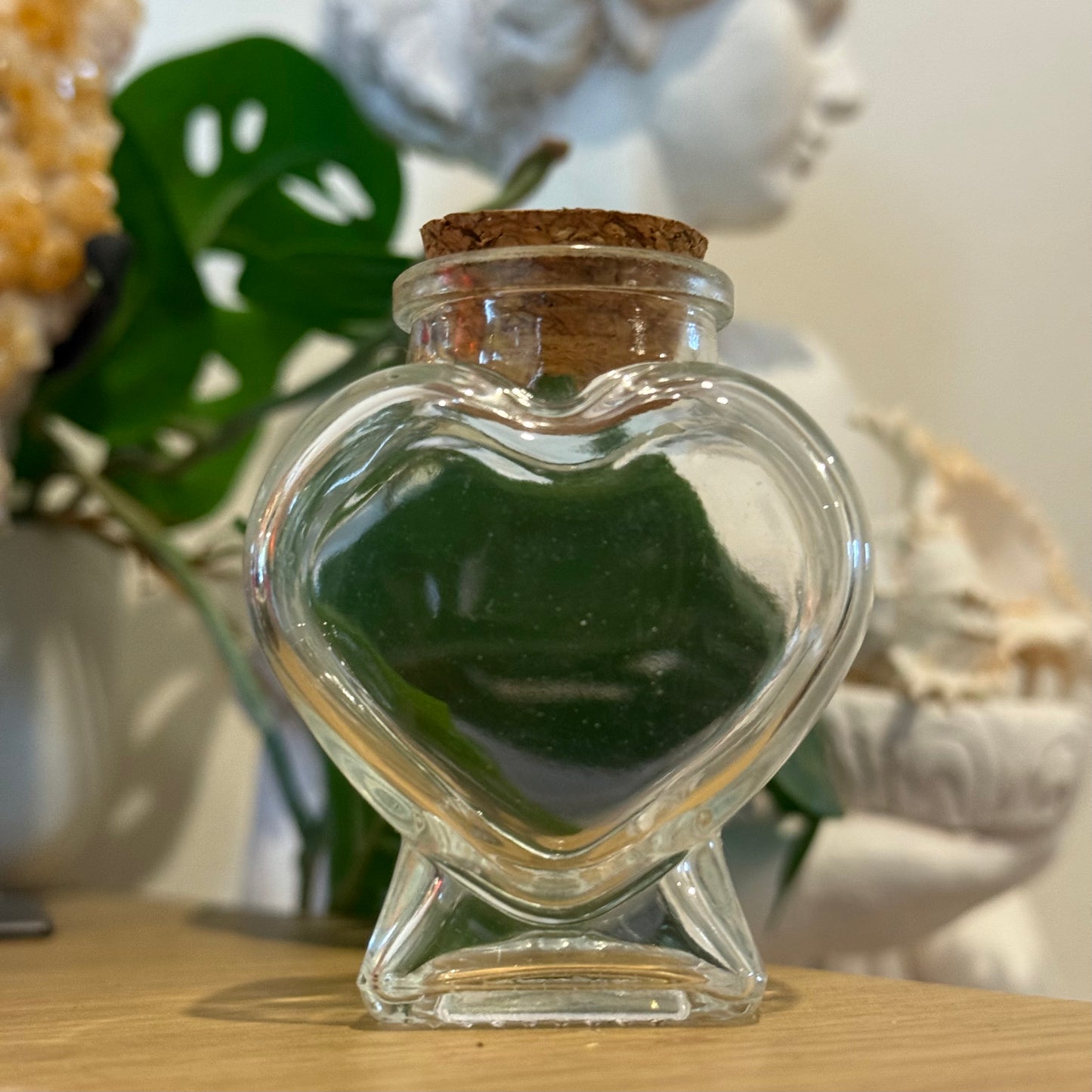 Glass Heart Jar